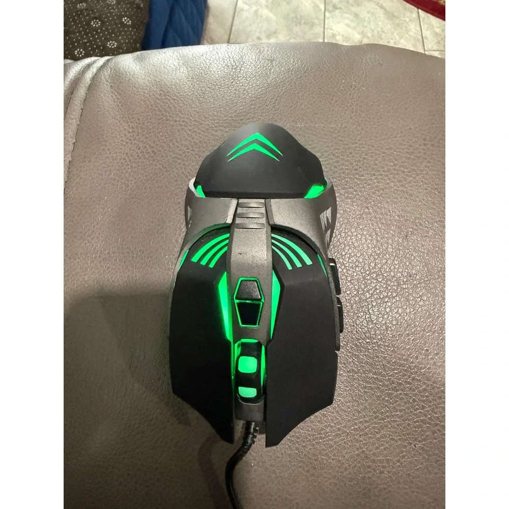 RGB LED Gaming Mouse Wired USB 2100 DPI Optical‎ Computer Mouse